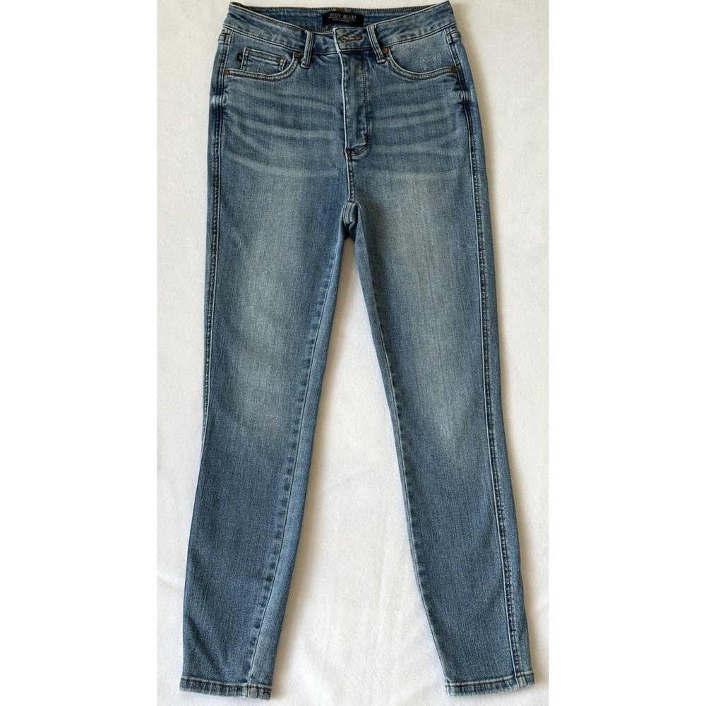 Judy Blue Jeans Womens Size 5/27 Skinny Stretch High‎ Rise Light Wash Denim